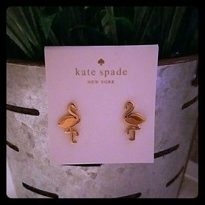 Kate spade flamingo stud earrings